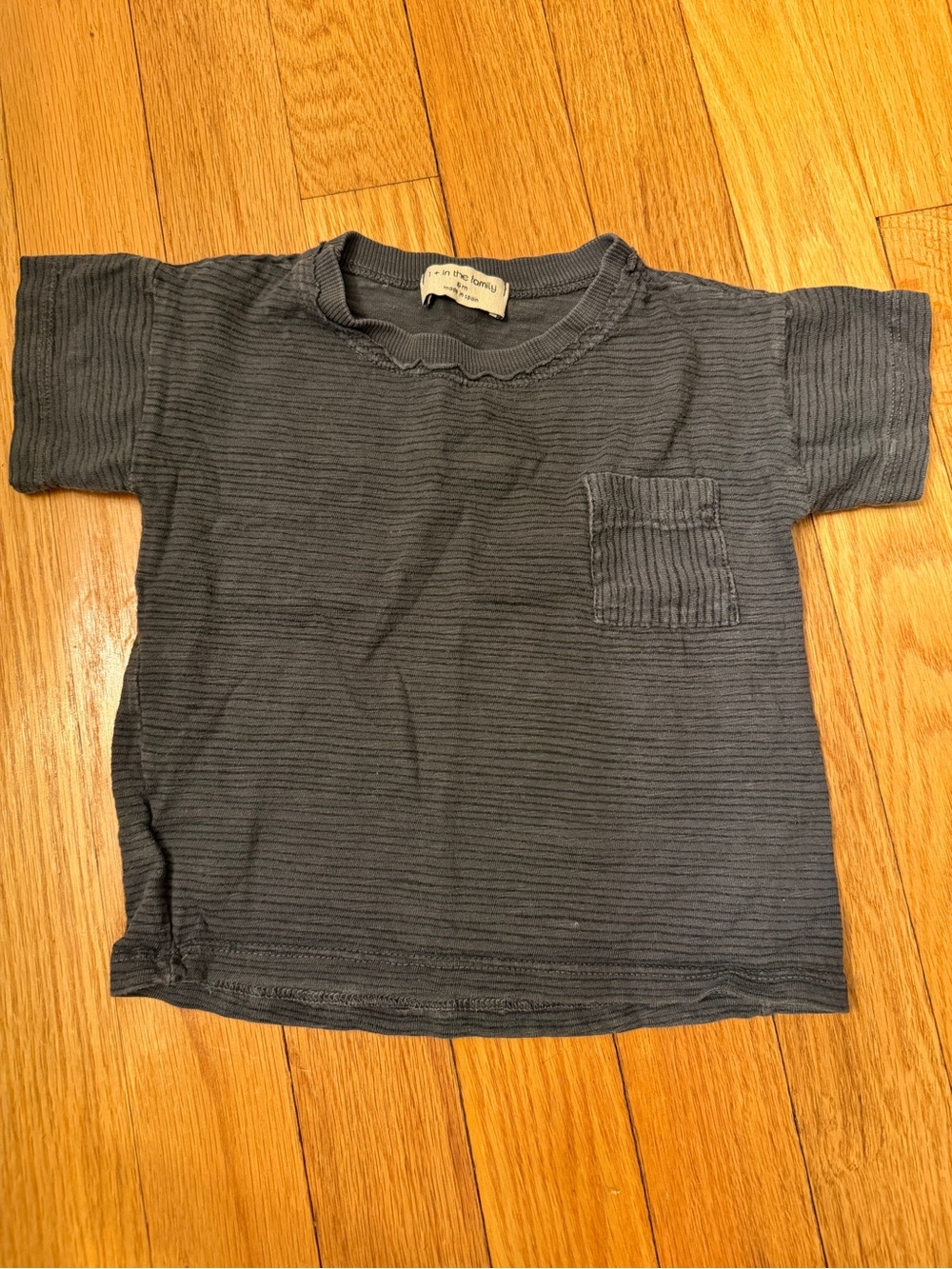 Kids Short-Sleeve Pocket Tee - Charcoal